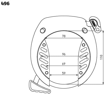 ABUS serratura da telaio Tectic 496 NR