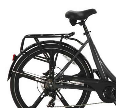 Porta pachi posteriore Cargo Bike Curvy, Sun, Moon