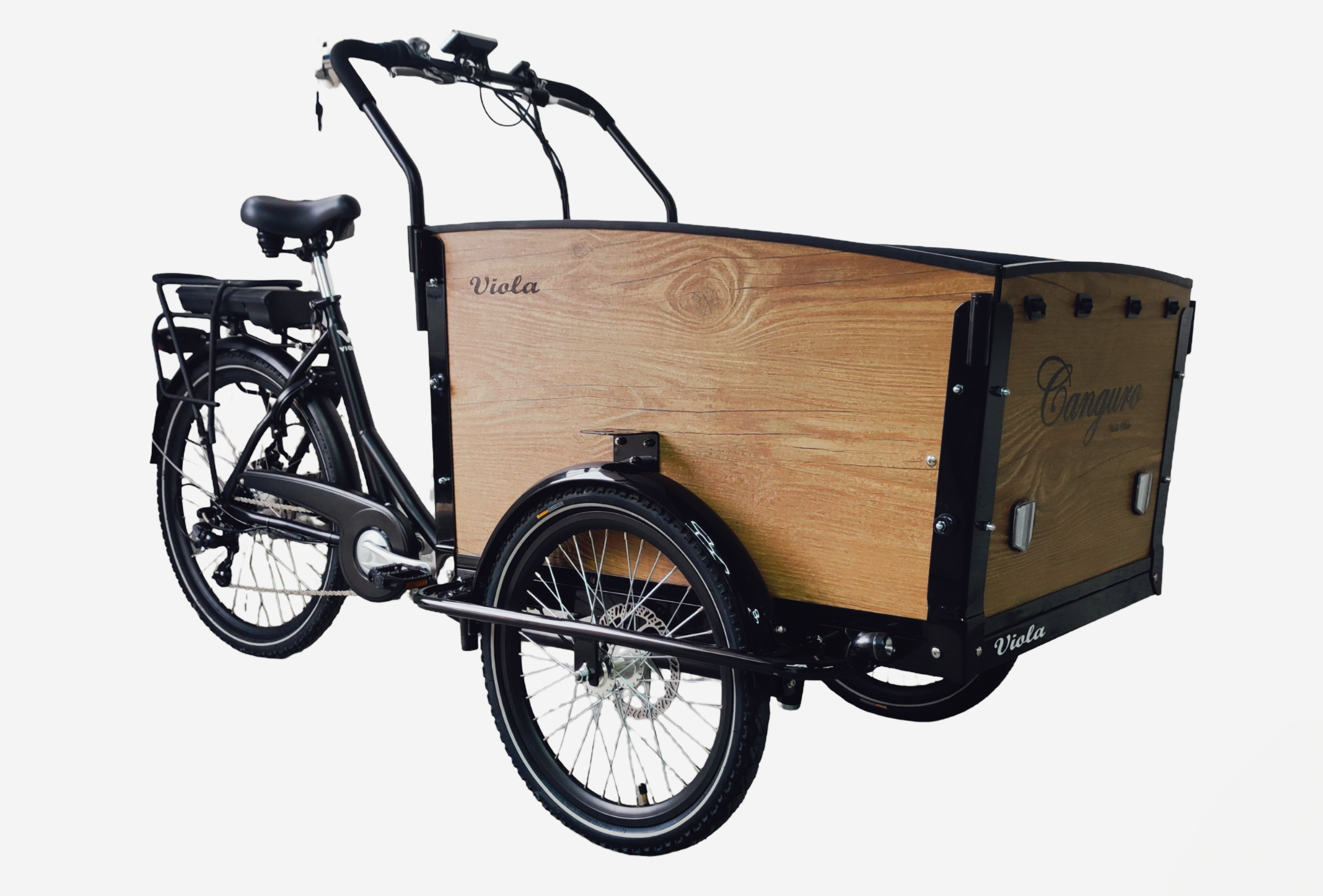 Lastenfahrrad CANGURO (rostbraun außen) – Viola Bike